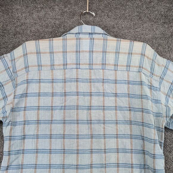 Patagonia Mens Button-Up Shirt Blue Plaid Small Organic Cotton Chest Pocket - Picture 7 of 13